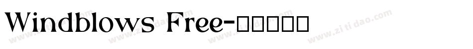Windblows Free字体转换